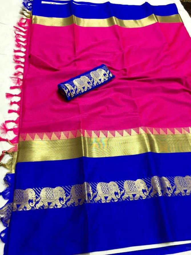 Aura Hathi Latest Festive Wear Designer Cotton Silk Banarasi Saree Collection